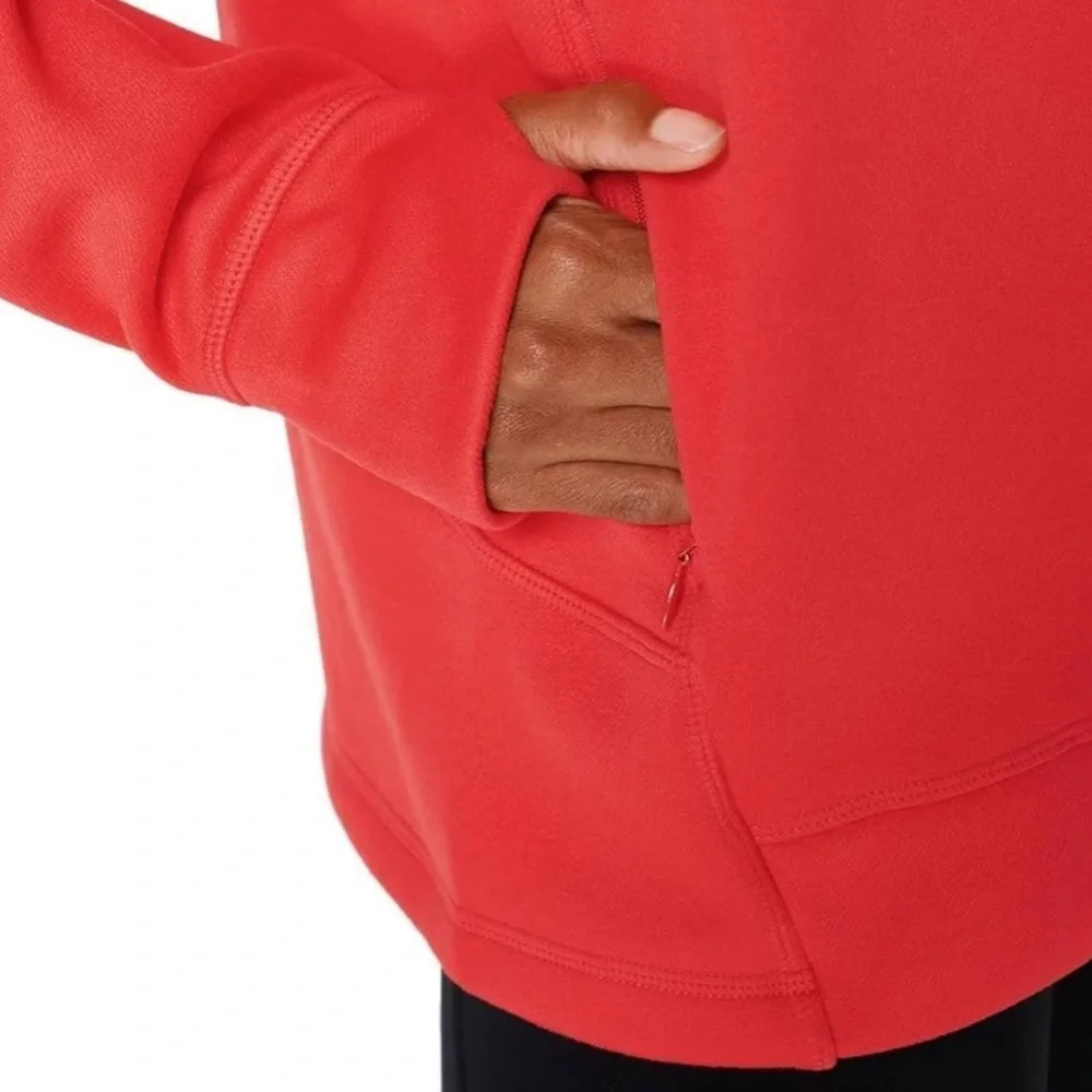 Sweaty Betty Sprinter‎ Run Hoodie in Pentas Red.